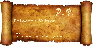 Polacsek Viktor névjegykártya