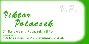 viktor polacsek business card